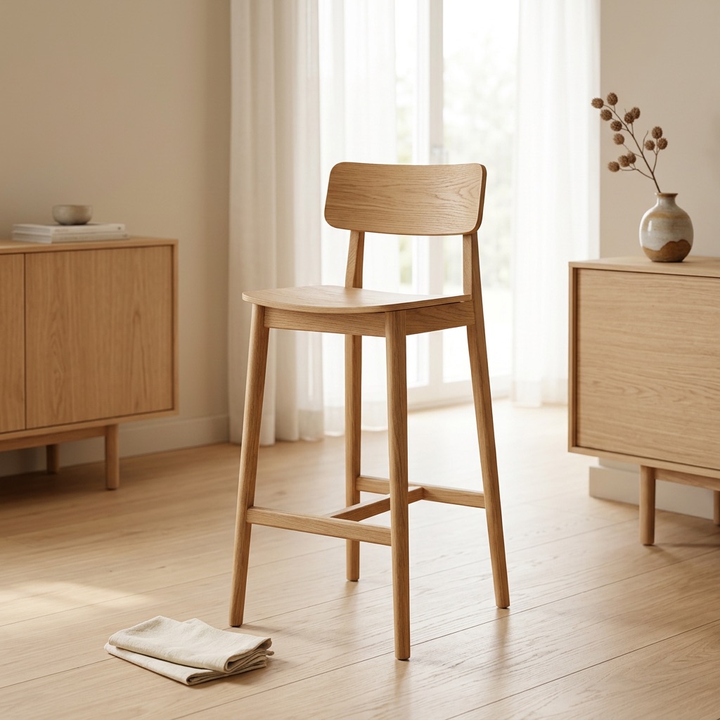 Nordic Living Barhocker Oslo - Eiche Natur