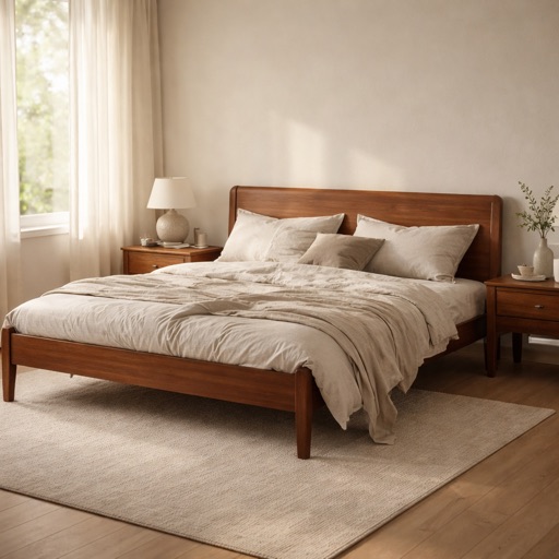 WonenXL Collection Bettgestell Malmö - Nussbaum