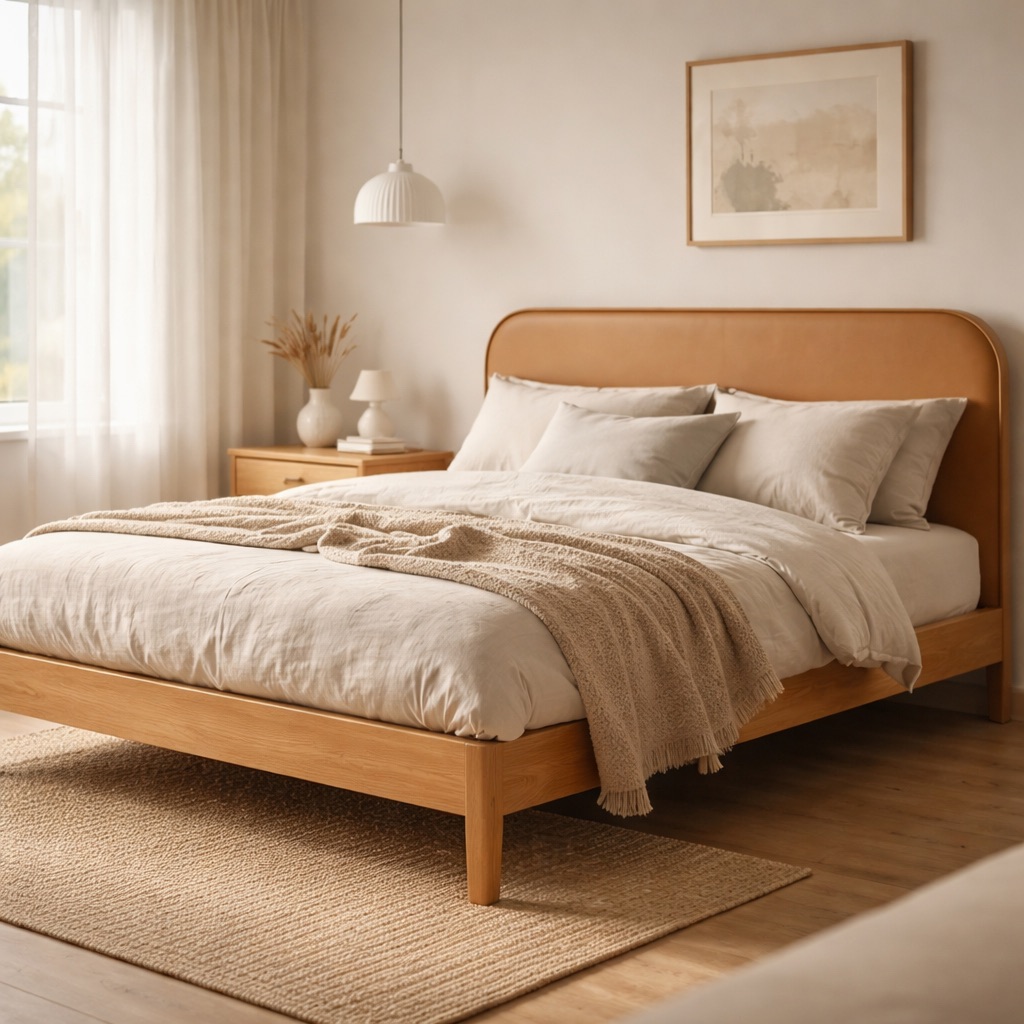 WonenXL Collection Doppelbett Verona - Eiche Natur