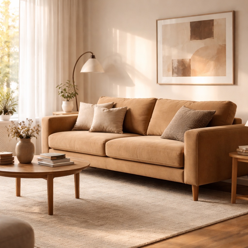 Dutch Design Co. 3-Sitzer Torino - Camel