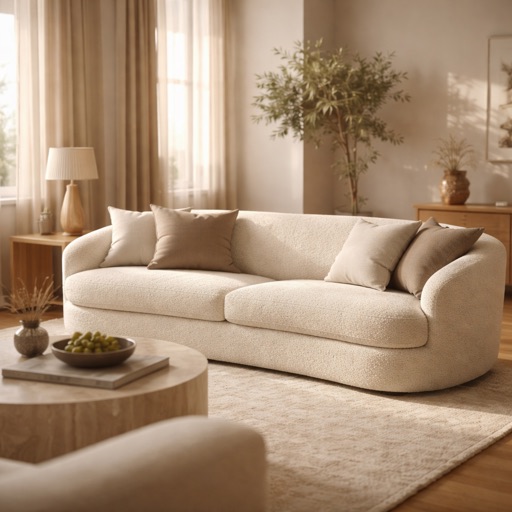 WonenXL Collection 3-Sitzer Sofa Vienna - Creme