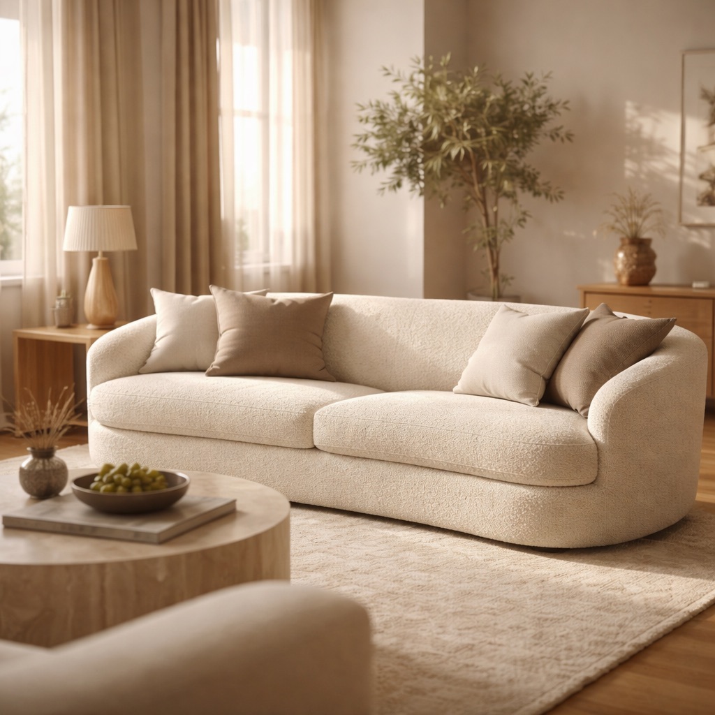 WonenXL Collection 3-Sitzer Sofa Vienna - Creme
