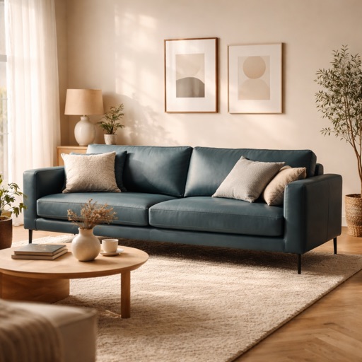 Casa Moderna 3-Sitzer Brooklyn - Petrolblau