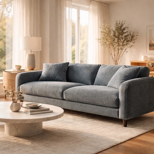 Timbercraft 3-Sitzer Sofa Sevilla - Blaugrau