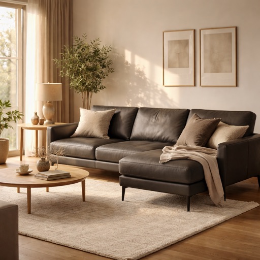 Zen Interiors 3-Sitzer Sofa Osaka - Dunkelgrau