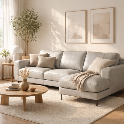 Urban Loft 3-Sitzer Sofa Osaka - Hellgrau