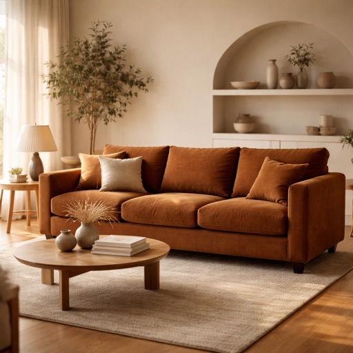 Studio Milano 4-Sitzer Sofa Ibiza - Cognac