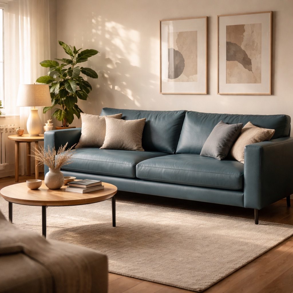 Nordic Living 2-Sitzer Stockholm - Petrolblau