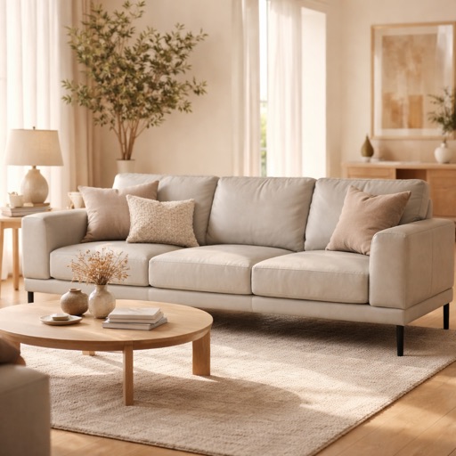WonenXL Collection 3-Sitzer Sofa Malmö - Hellgrau