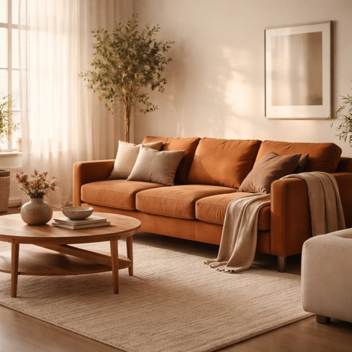 WonenXL Collection 4-Sitzer Sofa Kyoto - Cognac
