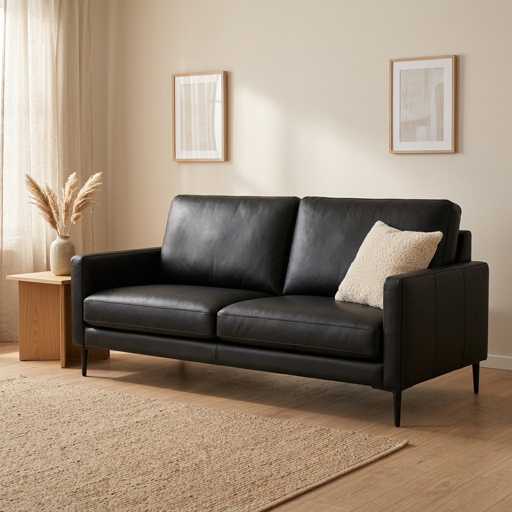 Comfort Zone 2,5-Sitzer-Sofa Napoli - Schwarz