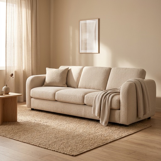 Nordic Living 3-Sitzer-Sofa Oslo - Beige