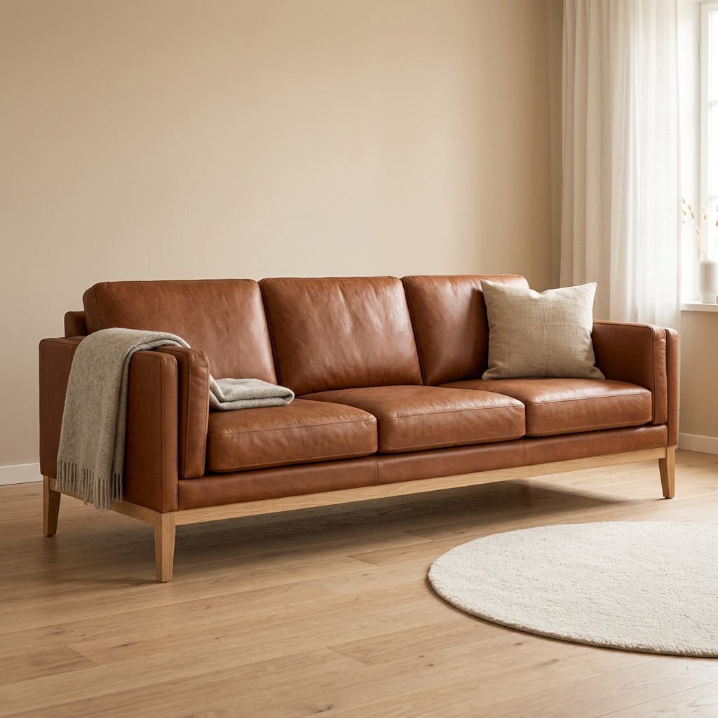 Timbercraft 3-Sitzer-Sofa Havana - Cognac