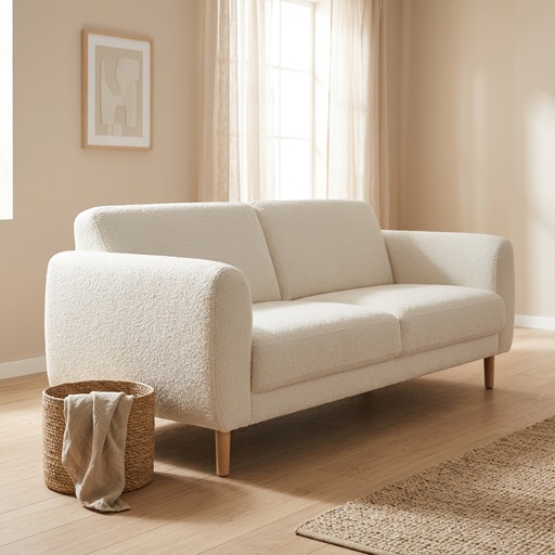 WonenXL Collection 2-Sitzer-Sofa Bali - Weiß