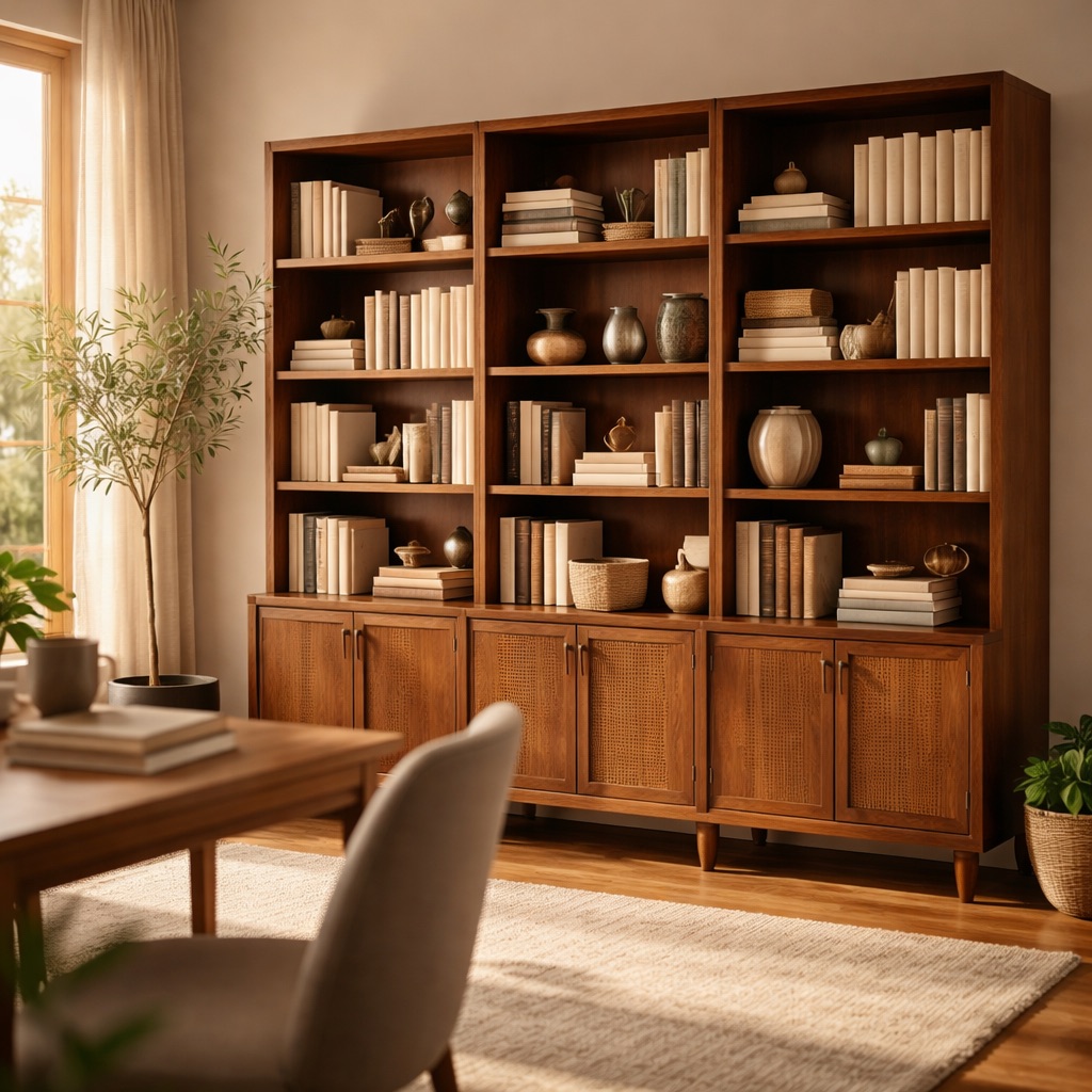 WonenXL Collection Bücherregal Milano - Nussbaum
