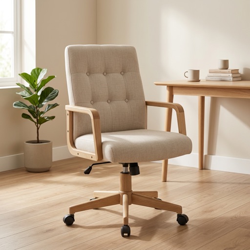 Nordic Living Bürostuhl Oslo - Beige