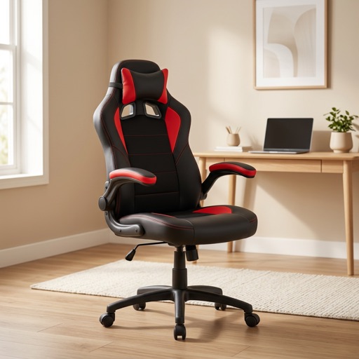 Urban Loft Gamingstuhl Brooklyn - Schwarz/Rot