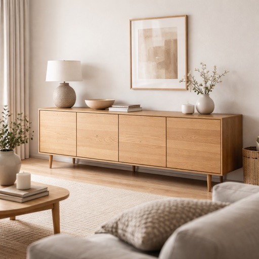 Nordic Living Sideboard Delft - Eiche Natur