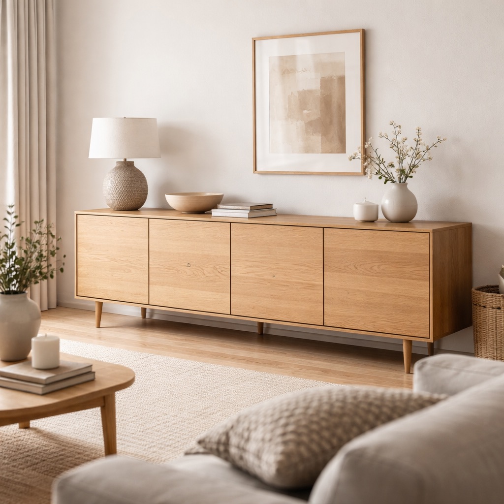 Nordic Living Sideboard Delft - Eiche Natur