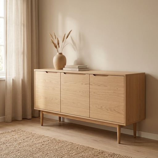 Nordic Living Sideboard Oslo - Eiche Natur