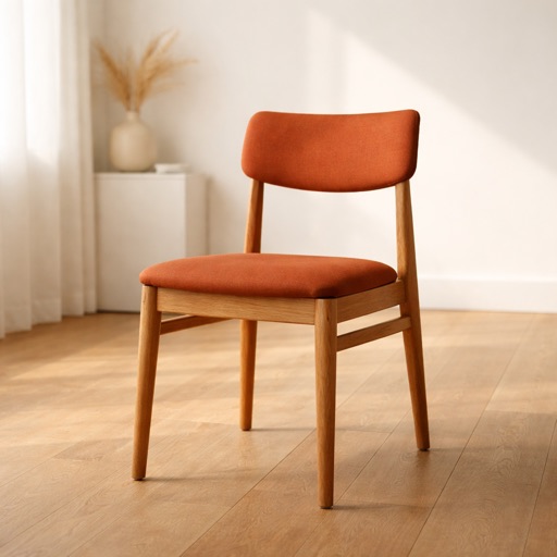 OakWood Originals Schalenstuhl Oslo - Terrakotta
