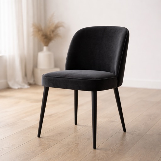 WonenXL Collection Esszimmerstuhl Verona - Schwarz