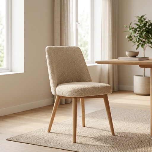 Nordic Living Esszimmerstuhl Oslo - Beige