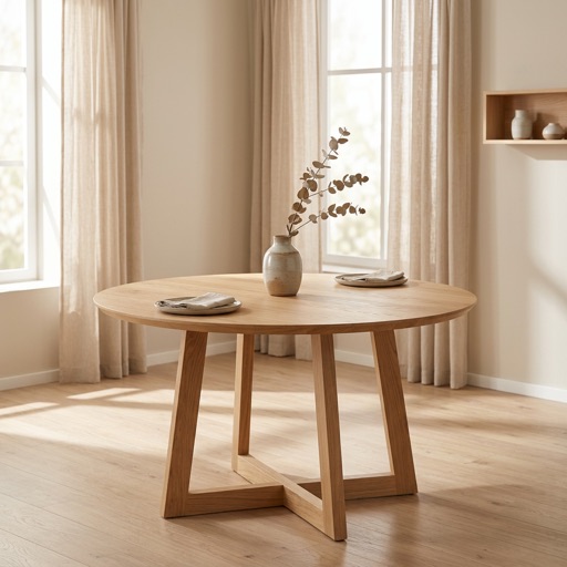 Nordic Living Runder Esstisch Oslo - Eiche Natur