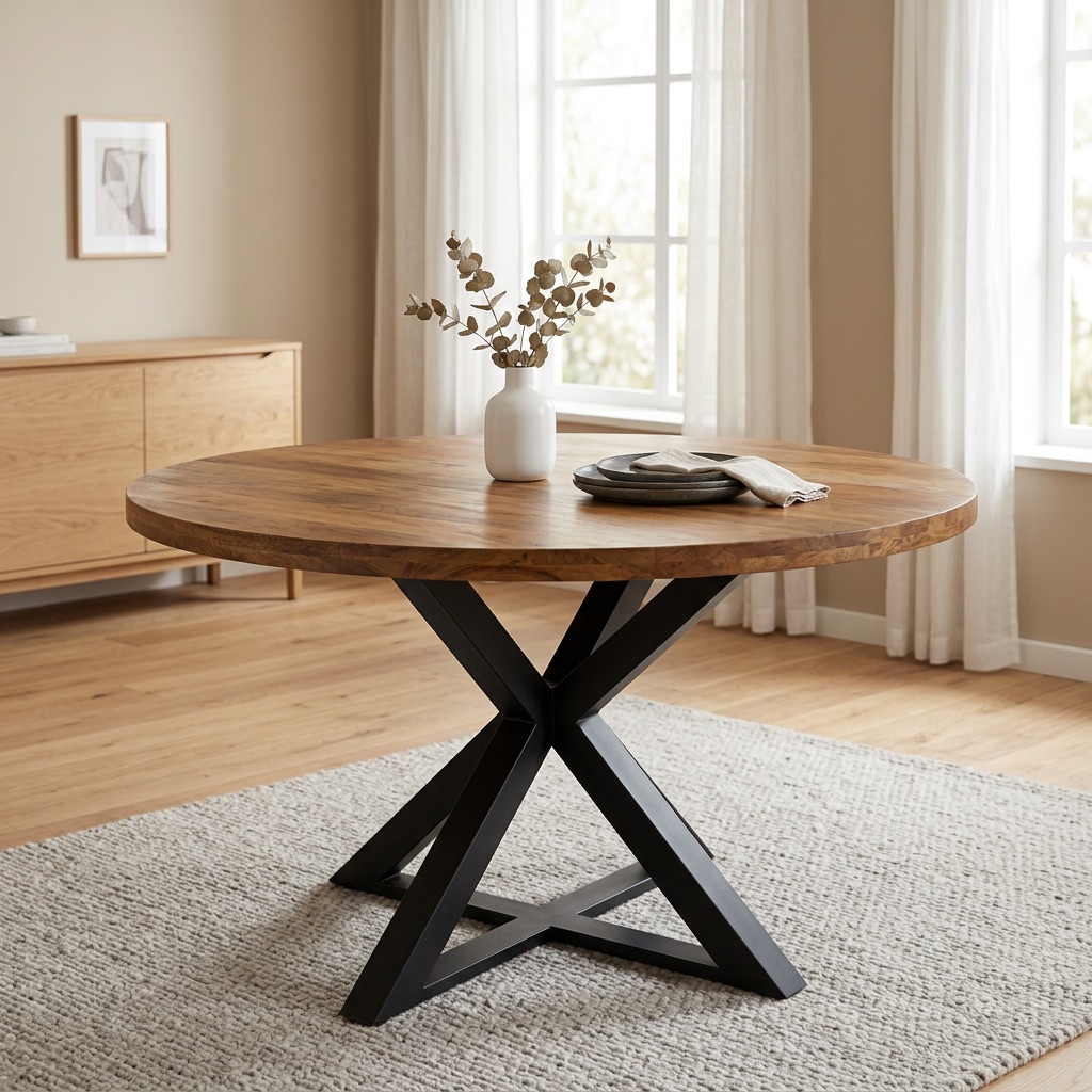 Timbercraft Runder Esstisch Bali - Mangoholz