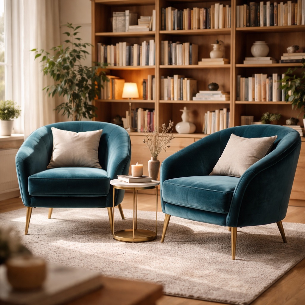 WonenXL Collection Loungesessel Leiden - Petrolblau