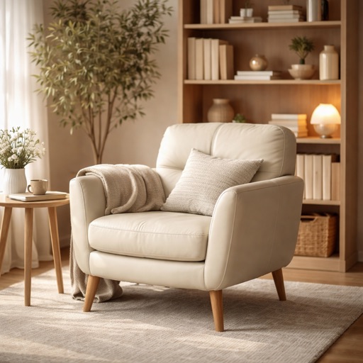 WonenXL Collection Drehfauteuil Torino - Creme