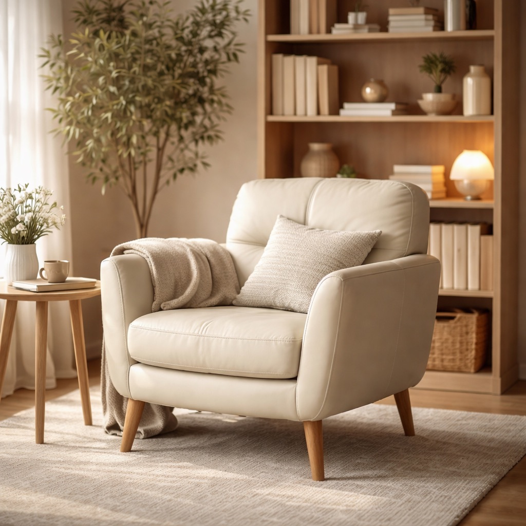 WonenXL Collection Drehfauteuil Torino - Creme