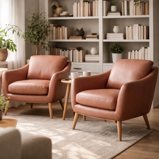 Nordic Living Drehfauteuil Nara - Altrosa