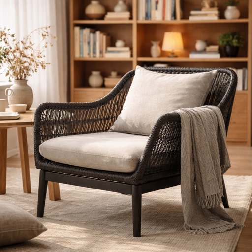 WonenXL Collection Drehbarer Sessel Ibiza - Anthrazit