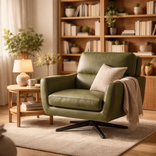 OakWood Originals Sessel Roma - Moosgrün