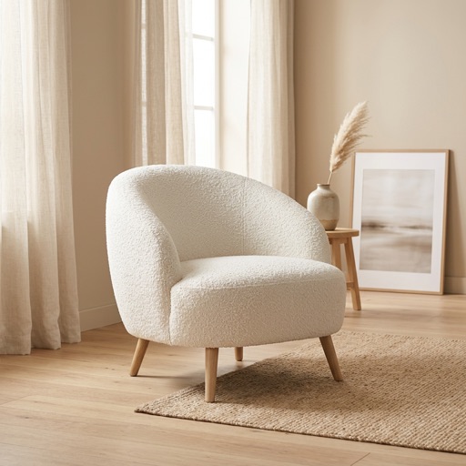 Maison Belle Loungesessel Chelsea - Weiß