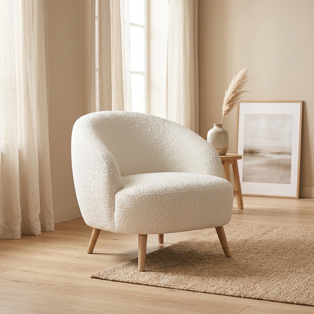 Maison Belle Loungesessel Chelsea - Weiß