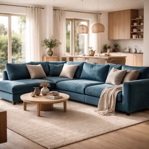 Dutch Design Co. U-Sofa Nara - Petrolblau
