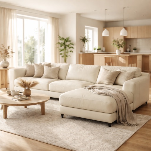 WonenXL Collection Ecksofa links Zurich - Creme