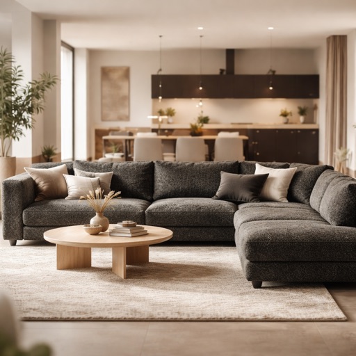 Nordic Living U-Sofa Zurich - Dunkelgrau
