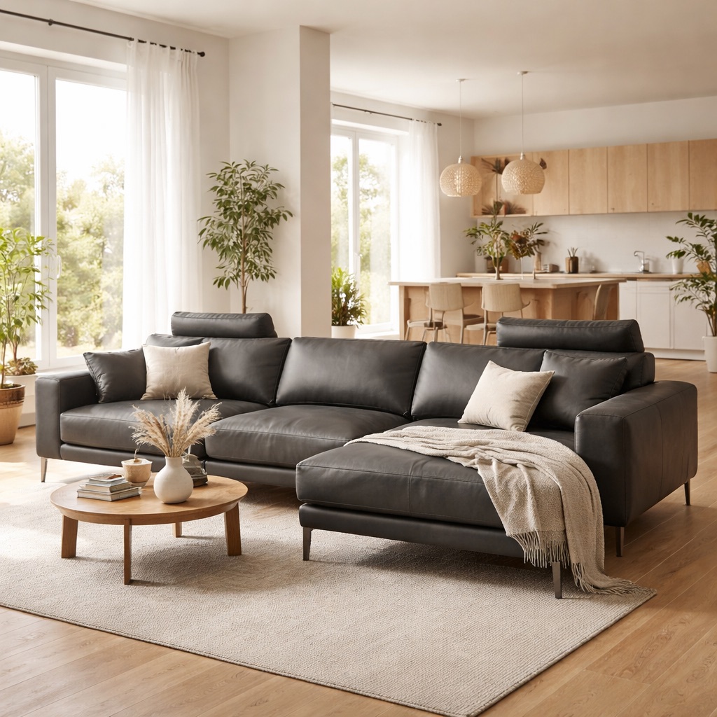 WonenXL Collection U-Sofa Havana - Anthrazit
