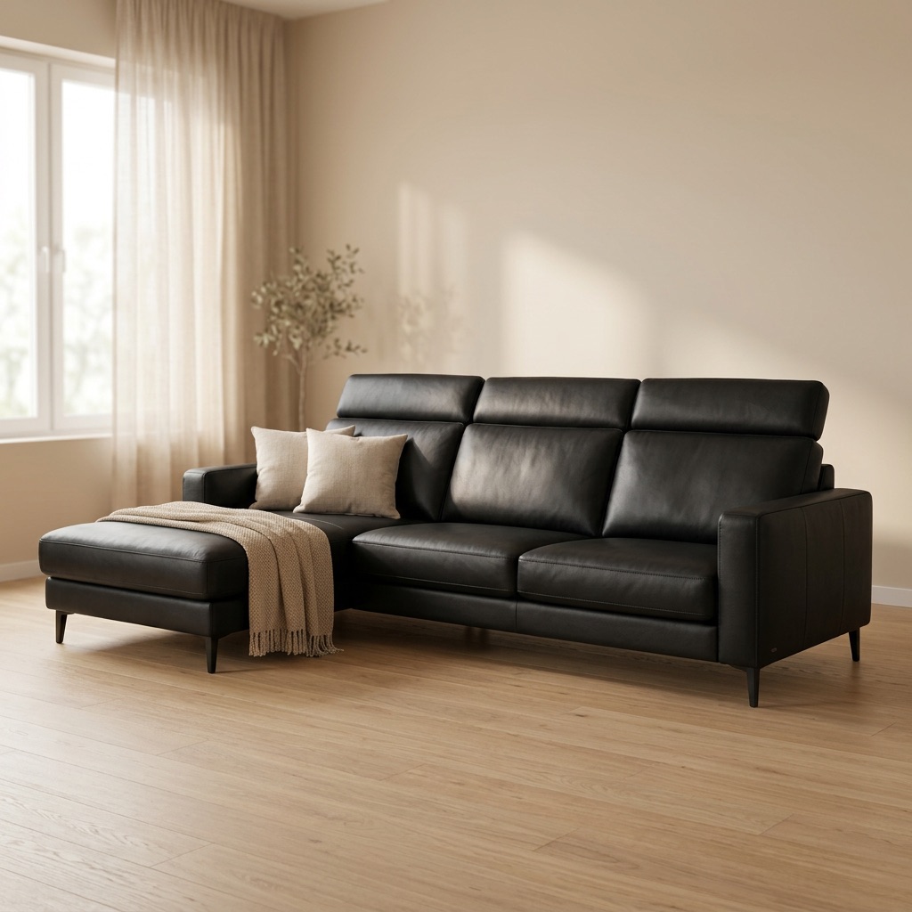 Urban Loft Ecksofa links Brooklyn - Schwarz
