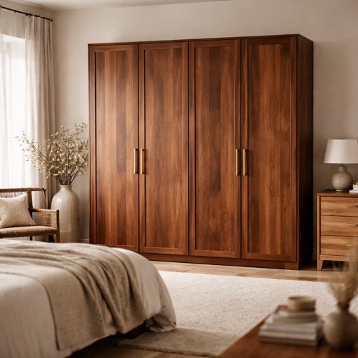 Maison Belle Kleiderschrank 2-türig Stockholm - Nussbaum