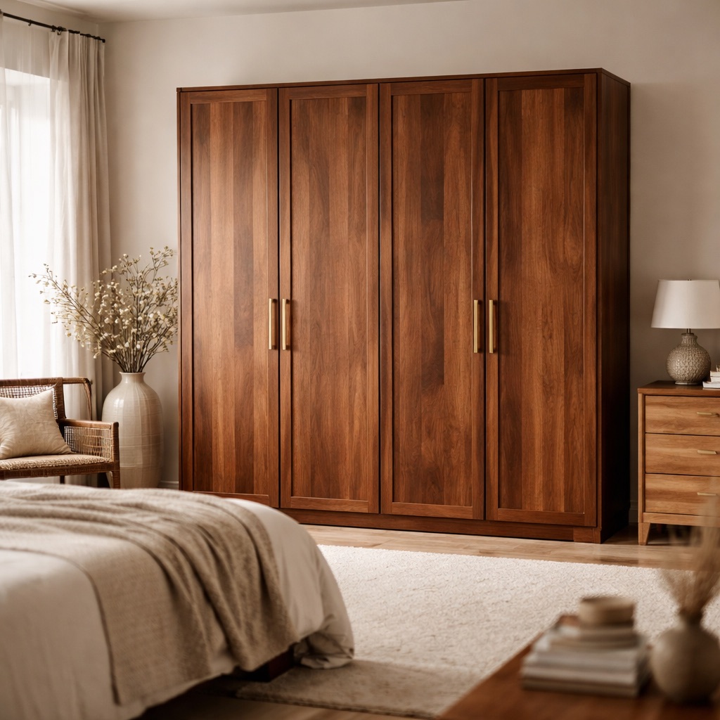 Maison Belle Kleiderschrank 2-türig Stockholm - Nussbaum