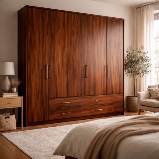WonenXL Collection Kleiderschrank 3-türig Chelsea - Nussbaum