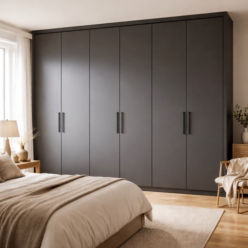 Timbercraft Kleiderschrank 3-türig Provence - Anthrazit