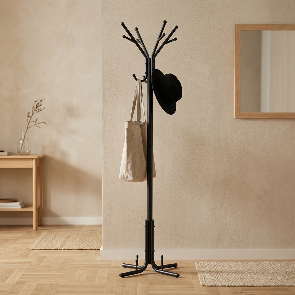 Urban Loft Garderobenständer Bergen - Schwarz