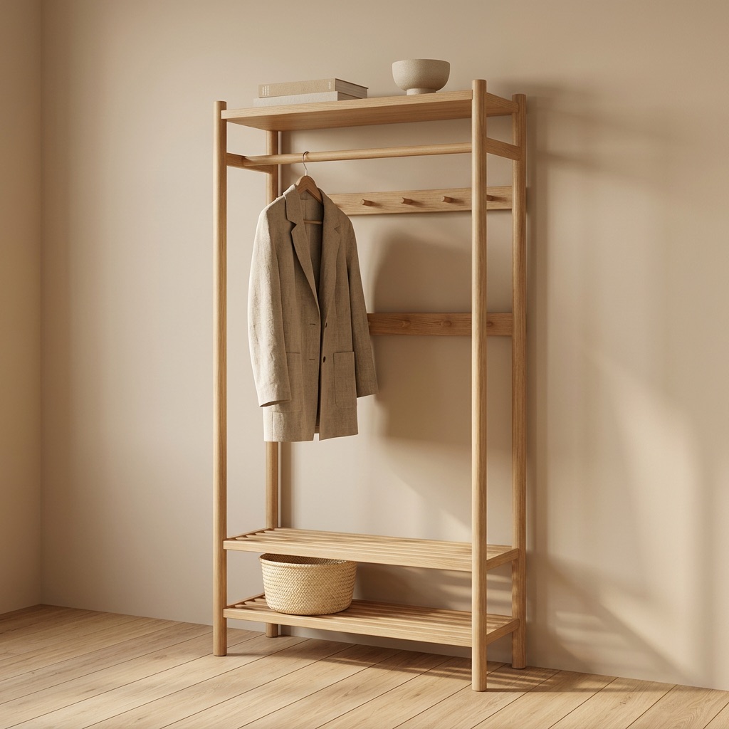 Nordic Living Wandgarderobe Oslo - Eiche Natur