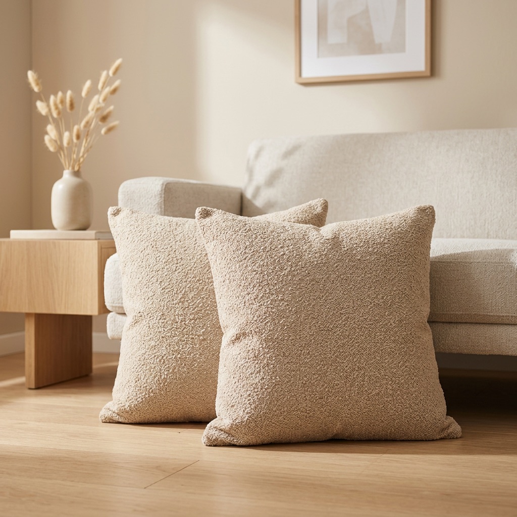 Nordic Living Dekokissen-Set Oslo - Beige