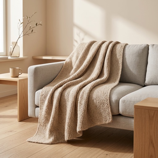 Nordic Living Wolldecke Oslo - Beige